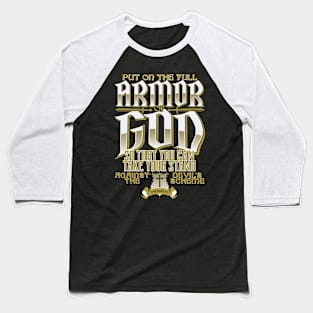 Armor of God Bible Verse Scripture Religious Christian Baseball T-Shirt